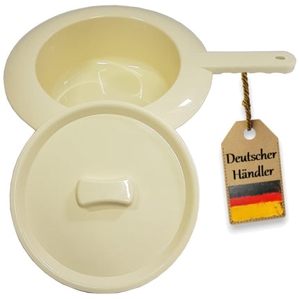 FabaCare bedpan, bedpan, bedpan, toilet pot, mobile toilet, chamber pot, potty, medical care bedpan for adults made of plastic