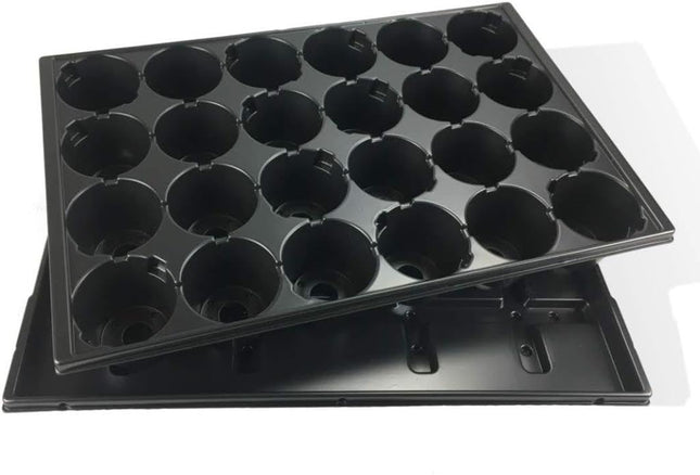 Quickpot Stable growing tray with 24 planting holes + saucer QP-24R