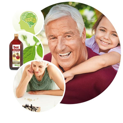 Buer Lecithin plus Vitamins: Soy lecithin liquid with vitamins B2, B6, B12, B3 and B5 for more energy and performance, 500 ml