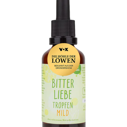 BitterLiebe® Bitter Drops without alcohol 50ml according to Hildegard von Bingen - the original from The Lion's Den - highly dosed bitter drops