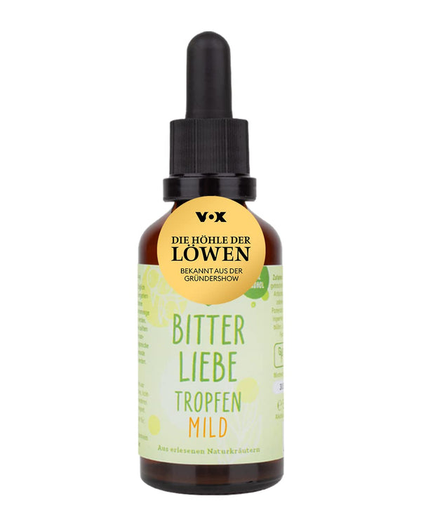 BitterLiebe® Bitter Drops without alcohol 50ml according to Hildegard von Bingen - the original from The Lion's Den - highly dosed bitter drops