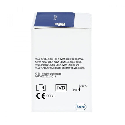 Accu Chek AVIVA blood glucose test strips, unisex, 1 pack (1 x 50 strips)