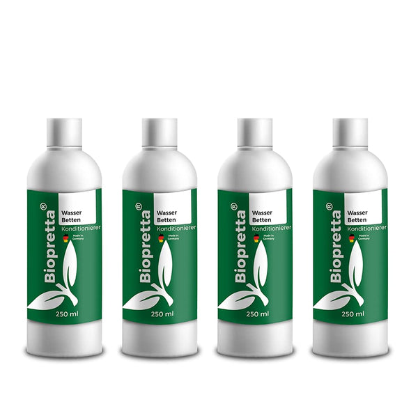 biopretta Waterbed Conditioner/Conditioner Set 4 x 250 ml - Suitable for all waterbeds - Made in Germany