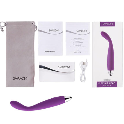 SVAKOM COCO Vibrators for Her, 8 Seconds to Orgasm, Dildo Erotic Sex Toy for Couples and Women, Vibrator with Thrusting Function, Clitoris G-Spot Stimulator, Anal Vibrator