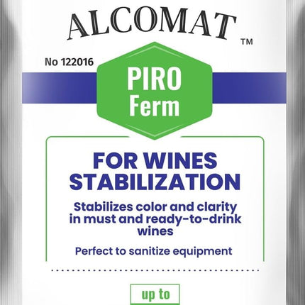 Alcomat PIRO Ferm - Wine Yeast Stabilization - Potassium Metabisulfite for Wine and Must - Stops Fermentation, Eliminates Wild Yeasts and Protects Against Microflora (500g)