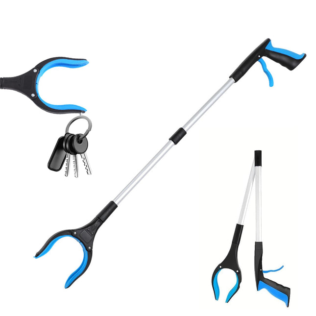 Korsaot Grabber for Seniors 82 cm – Foldable Reaching Aid with Magnet, Lightweight Grabber for Garbage Collection, Garden &amp; Household, Hand Gripper for Elderly People
