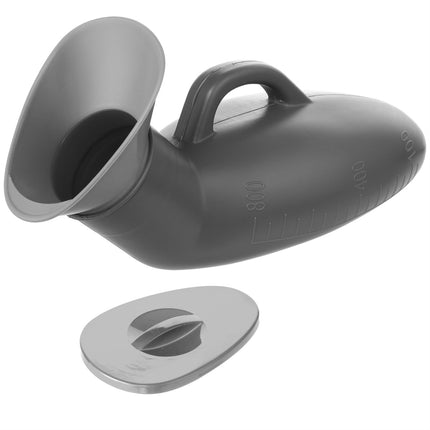 Urinal bottles for men Portable urinal 800ML emergency urinal bottle Reusable bed bottle Camping toilet urinal with lid for car, travel and on the go