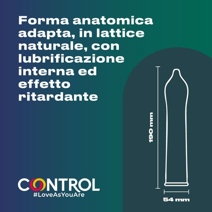 CONTROL RETARD natural latex condoms with delayed release – 24 pieces.