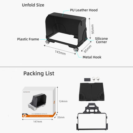 Taoke RC Silicone Sunshade Foldable Sun Visor for D-JI RC Mavic Mini 3 and Mini 3 Pro Remote Control