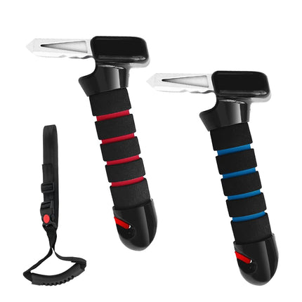 iKALULA 2 Pack Car Exit Aid, 3 in 1 Multifunctional Car Grab Bar, Window Breaker, Seat Belt Cutter, with Drawstring, Car Door Support Handle for Seniors, Disabled, Pregnant Women