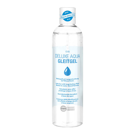 EIS Lubricant 'Deluxe Aqua Lubricant' 300 ml | Water-based lubricant | Erotic gel for men and women | Skin-friendly, extra-sensitive lubricant | Compatible with condoms | Neutral