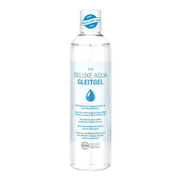 EIS Lubricant 'Deluxe Aqua Lubricant' 300 ml | Water-based lubricant | Erotic gel for men and women | Skin-friendly, extra-sensitive lubricant | Compatible with condoms | Neutral