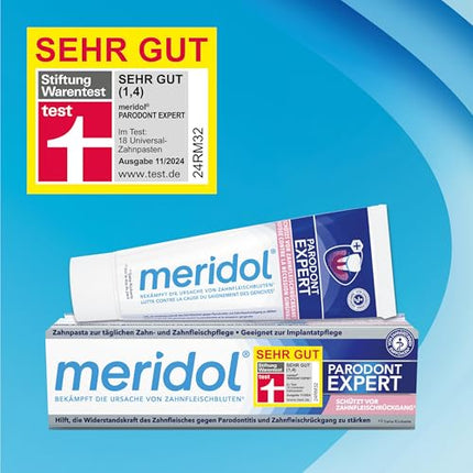 meridol Toothpaste Parodont Expert 75 ml - Toothpaste has an antibacterial effect and supports the natural healing process of the gums