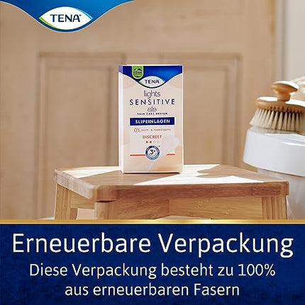 Tena Lights Sensitive Discreet, monthly pack (5 packs of 28 pads each), 140 pads