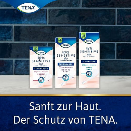 Tena Lights Sensitive Discreet, monthly pack (5 packs of 28 pads each), 140 pads