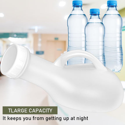 Urinal bottles for men and women, plastic urine bottle, pee bottle with screw cap, portable toilets, urinals for on the go, emergency 1000 ml