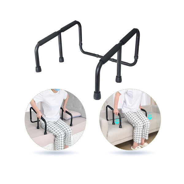 Mybow Couch Rails for Elderly People, Standing Aids, Chair Lift Assist Devices for Seniors, Handicap Couch Cane, Stand Up Mobility Aids, Seat Lifter for Chair, Couch Grab Bar, Portable Stand Frame