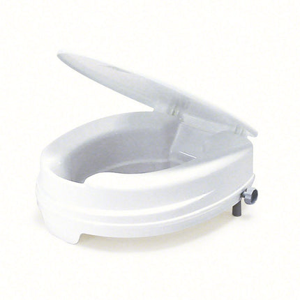 Relaxon Basic toilet seat raiser WC attachment 10 cm raised with hygiene cut-out white