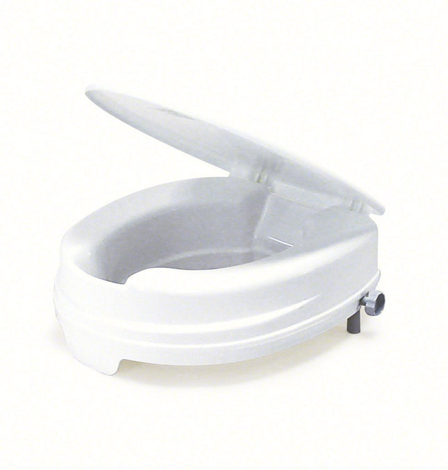 Relaxon Basic toilet seat raiser WC attachment 10 cm raised with hygiene cut-out white