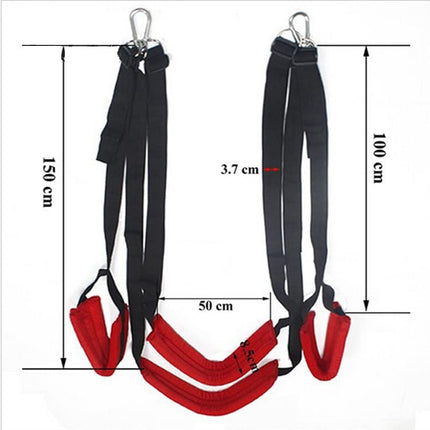Love Swing Sex Swing with Holder for Adults Erotic Swing Various Sex Positions (Clamp+Black Swing)