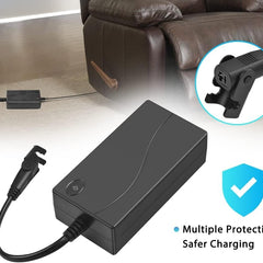 Power Recliner Power Supply 29V/24V 2A Electric Recliner Sofa Transformer Power Supply for Lift Chair or Power Recliner, 2 Pin Replacement Power Supply
