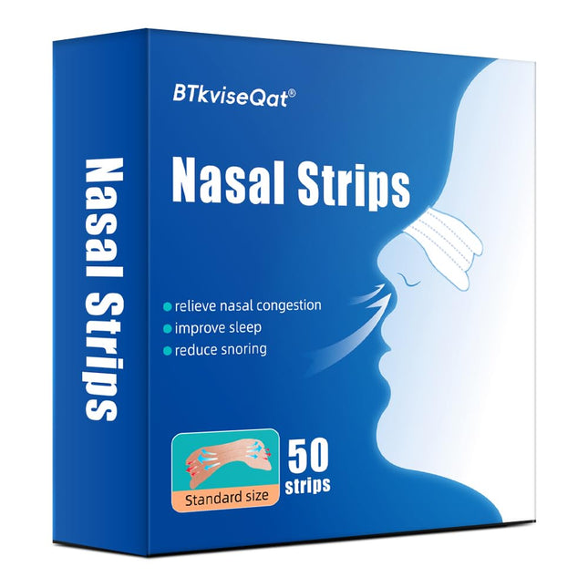 Nose plasters, snoring stopper, nose plasters, snoring, nose strips, anti-snoring, nose strips, better breathing, nasal dilator, nasal strips, effective aids against snoring, better sleep (50 pieces)