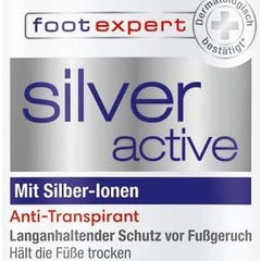 Hansaplast Silver Active Foot Spray (150 ml), foot deodorant anti-perspirant with 72-hour protection against foot odor and sweat, active complex with silver ions