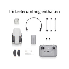 DJI Mini 2, Ultralight Foldable Camera Drone, 3-Axis Gimbal with 4K Camera, 12 MP, 31 min Flight Time, OcuSync 2.0, 10 km HD Video Transmission, QuickShots, Drone for Beginners, Gray