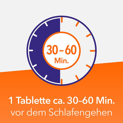 SchlafTabs-ratiopharm 25 mg tablets: Over-the-counter relief for sleep disorders with the active ingredient doxylamine succinate. Supports falling asleep and promoting sleep through the night. 20 tablets