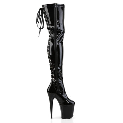 Pleaser FLAMINGO-3063 Blk STR Pat/Blk UK 4 (EU 37)