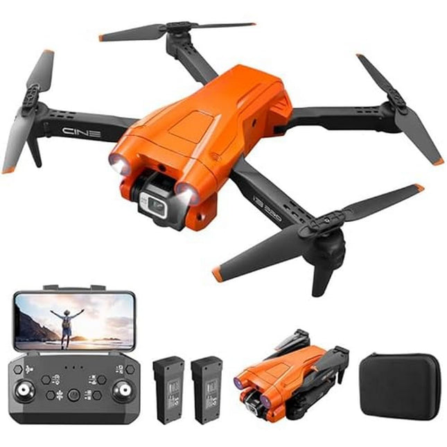 Mingfuxin Foldable Drone with Camera for Beginners, RC Quadcopter Drone with App WIFI FPV Live Video, Altitude Hold, Headless Mode, One-Key Takeoff and Landing for Adults and Kids