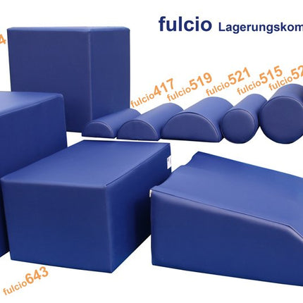 nudischer fulcio751 lymphatic drainage leg wedge 70x28x28cm, original skai sapphire blue