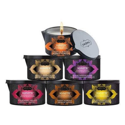 KamaSutra Massage Candle Tahitian Sandalwood (Tahitian Sandalwood), 1 pack (1 x 170 g)