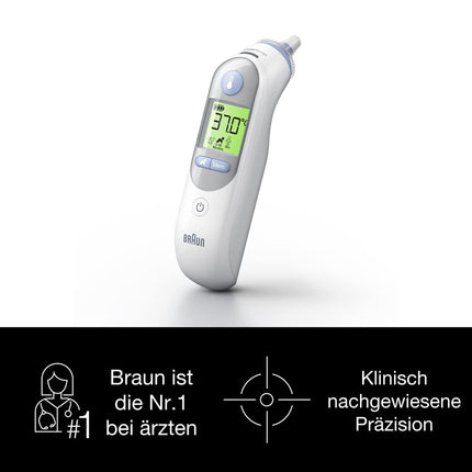 Braun ThermoScan 7 Ear Thermometer BRAIRT6520 | Age Precision Technology | Color-coded digital display | Baby and toddler friendly | The #1 brand among doctors (1)
