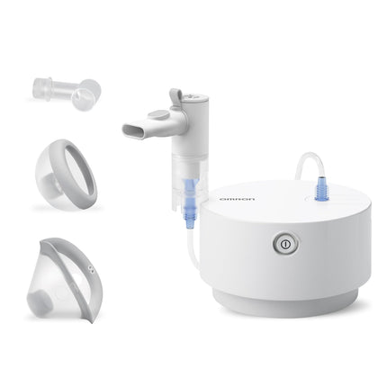 OMRON X105 Advanced All-in-One Nebulizer for Children &amp; Adults, "Good" Stiftung Warentest 12/24, powerful inhaler for acute &amp; chronic respiratory diseases; high-quality accessories
