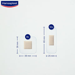 Hansaplast Aqua Protect Plasters (20 Strips), waterproof wound plasters with extra strong adhesive, adhesive plaster ideal for showering, swimming &amp; bathing