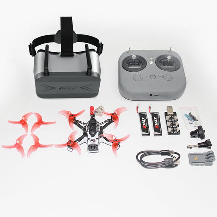 EMAX Tinyhawk 3 Plus Freestyle Drone RTF Kit Ready To Fly FPV Analog Drones Mini Racing Quadcopter Robust Carbon Fiber Frame with Goggles and E8 Radio Transmitter for Kids Adults and Beginners