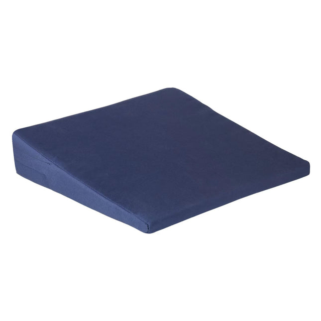 Wedge cushion - wedge cushion chair - wedge cushion car - seat cushion - seat wedge cushion - with removable cover, polyester, color: navy blue