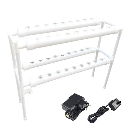 NadineDutol Hydroponic Grow Kit, 2-Layer Hydroponic Growing Equipment with Grow Baskets for Growing Vegetables and Fruits on Balconies, Gardens, Patios, and Courtyards (2 Layers, 36 Planting Sites)