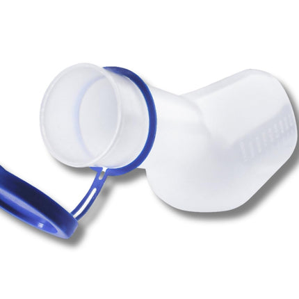 Medi-Inn Urinal Bottle PP for Men, Milky White | 1 Liter Capacity | Autoclavable | 1 Piece