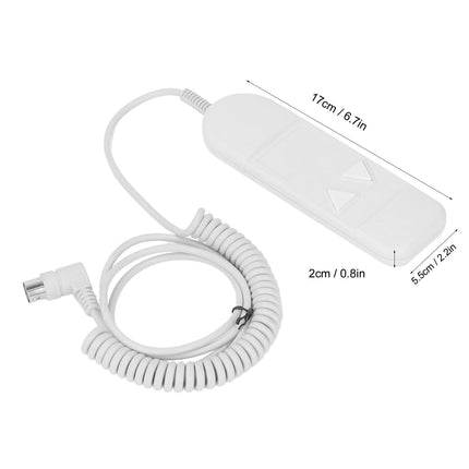 ZLXHDL Hand Control for Recliner Chair, Easy Installation Hand Switch Control Panel Switch Hand Control with 2 Buttons and 8 Pins for Electric TV Chair, Recliner Chairs