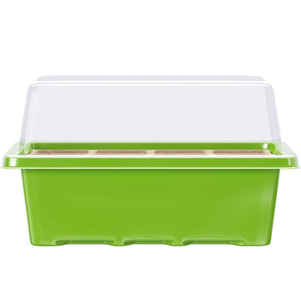 WELLGRO Mini Greenhouse including 6 plant labels - for up to 12 plants - approx. 19x14.5x11cm per indoor greenhouse, plastic/cellulose - quantity selectable, quantity: 3 pieces