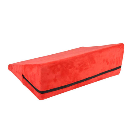 Wedge pillow for bed and sofa made of foam with removable and washable quilted cover, back and leg pillow, wedge pillow with firm density, for back and knees