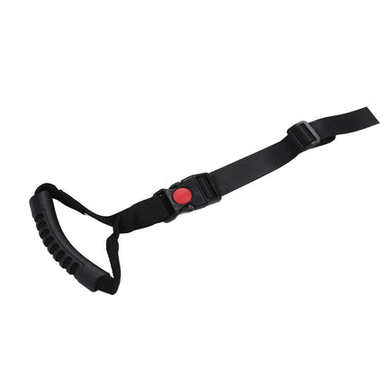 Car towing strap, multifunctional, robust, reinforced car grab handle