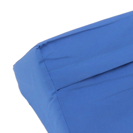 Cosiki Wedge Pillow Bed Body Side Wedge Pillow, Vein Pillow Leg Elevation Pillow, Blue Hidden Zipper Wedge Pillow Side Sleeper Washable Mattress Wedge (50 * 25 * 15cm)