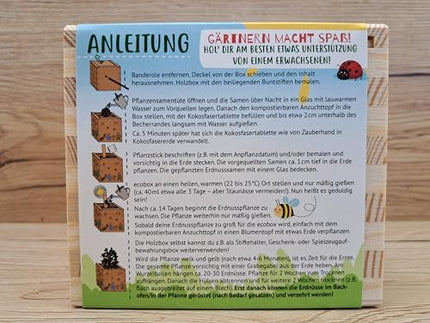 Feel Green ecobox Kids Edition Peanut, Sustainable Gift Idea (100% Eco Friendly), Grow Your Own/Growing Kit, Made in Austria