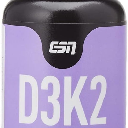 ESN Vitamin D3 + K2, 120 capsules, for immune system, bones and blood production, vegan &amp; made in Germany