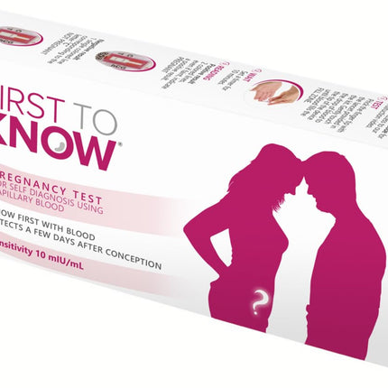 First To Know – The first self-testing blood pregnancy test – Pack of 2 tests