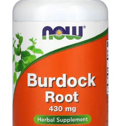 Now Foods - Burdock Root | Liver and Skin Health Support - 430 mg, 100 Capsules
