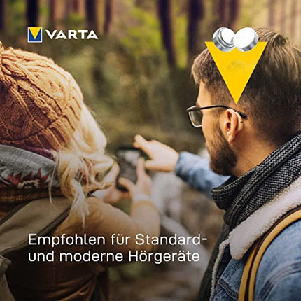 VARTA hearing aid batteries type 312 brown, 60 batteries, storage pack, Power on Demand, wireless approved, size p 312 for hearing aids and hearing aids, Made in Germany